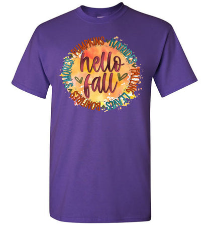 Hello Fall Tee Shirt Top T-Shirt