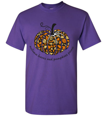 Pumpkin Fall Tee Shirt Graphic Top T-Shirt