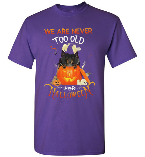 Never Too Old For Halloween Graphic Shirt Top