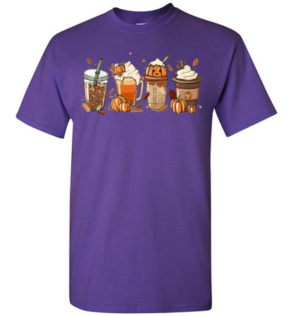 Pumpkin Spice Drink Fall Autumn Graphic Tee Shirt Top