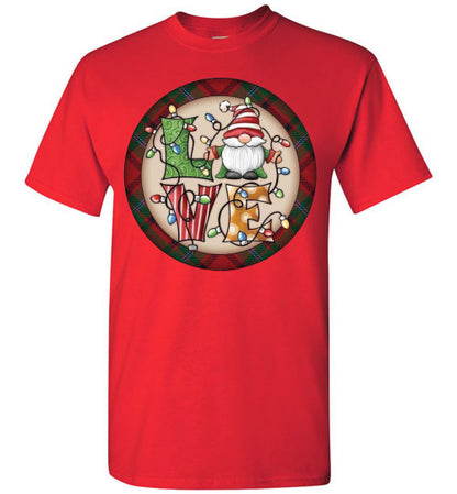 Love Christmas Holiday Tee Shirt Top T-Shirt