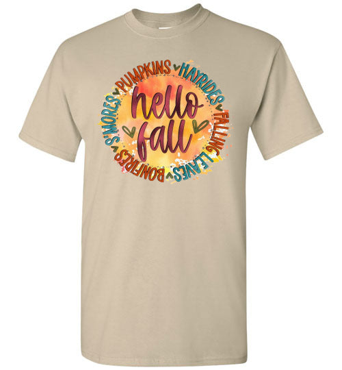 Hello Fall Tee Shirt Top T-Shirt