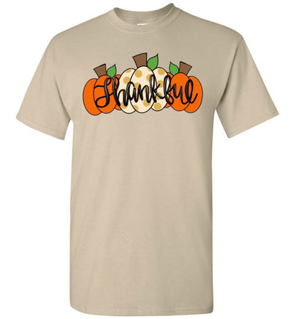 Thankful Pumpkins Graphic Tee Shirt Top