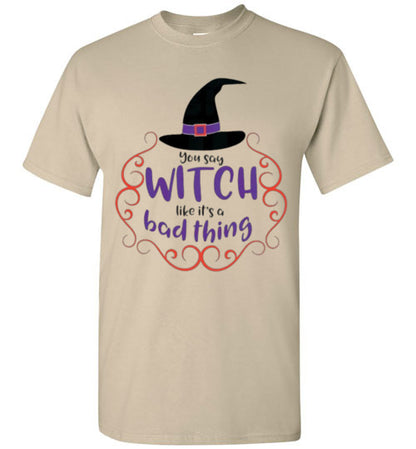 Bad Thing Witch Fall Halloween Tee Shirt Top T-shirt