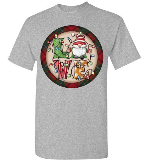 Love Christmas Holiday Tee Shirt Top T-Shirt