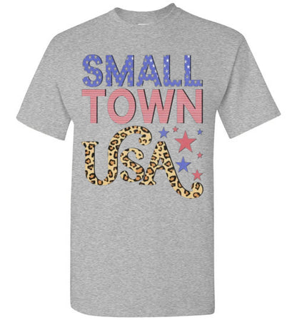 Small Town USA Tee Americana  Patriotic Shirt Top T-Shirt