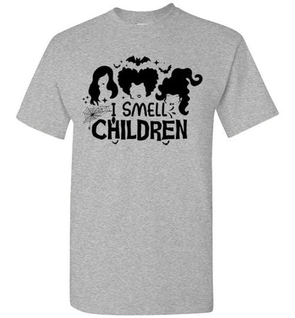 I Smell Children Halloween Witch Graphic Tee Shirt Top