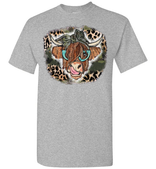 Country Cow Farm Tee Shirt Top T-Shirt