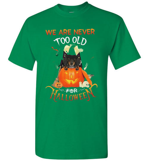 Never Too Old For Halloween Graphic Shirt Top