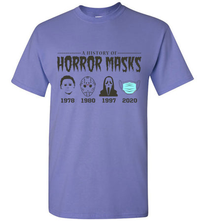 Horror Mask Funny Tee Shirt Top T-shirt