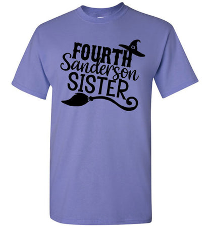 Fourth Sanderson Sister Halloween Witch Graphic Tee Shirt Top