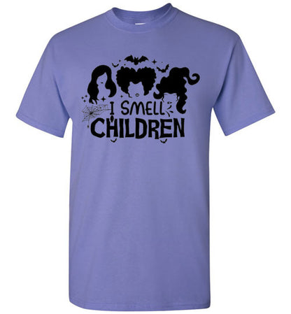 I Smell Children Halloween Witch Graphic Tee Shirt Top