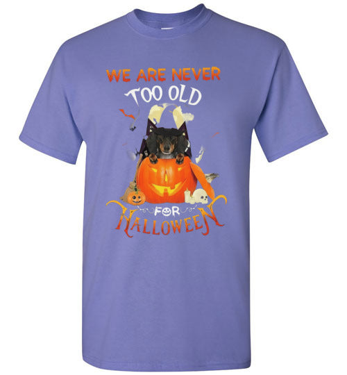 Never Too Old For Halloween Graphic Shirt Top