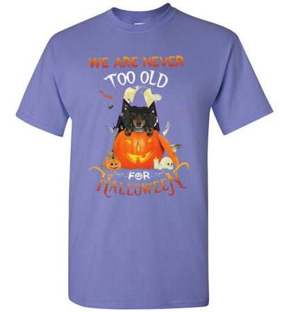 Never Too Old For Halloween Graphic Shirt Top