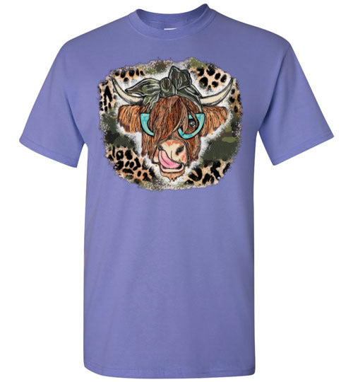 Country Cow Farm Tee Shirt Top T-Shirt