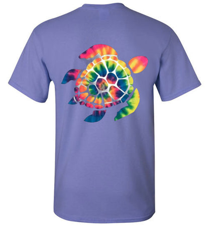 Tie Dye Turtle Tee Shirt Top T-Shirt