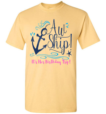 Birthday Cruise Graphic Tee Shirt Top