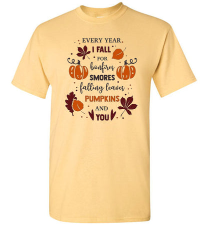 Fall Autumn Graphic Tee Shirt Top