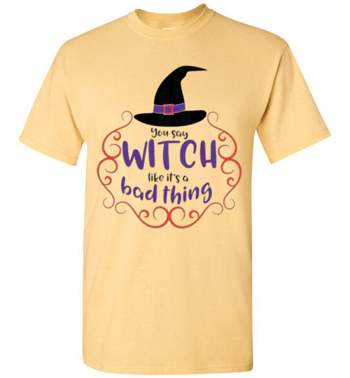 Bad Thing Witch Fall Halloween Tee Shirt Top T-shirt