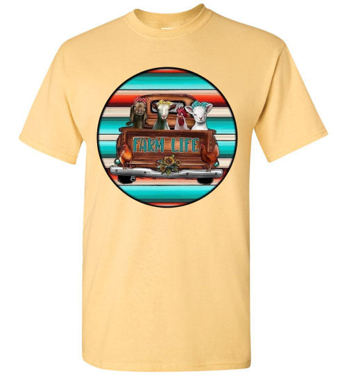 Farm Life Country Graphic Tee Shirt Top T-Shirt