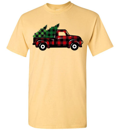 Buffalo Check Old Truck Tee Shirt Top T-Shirt