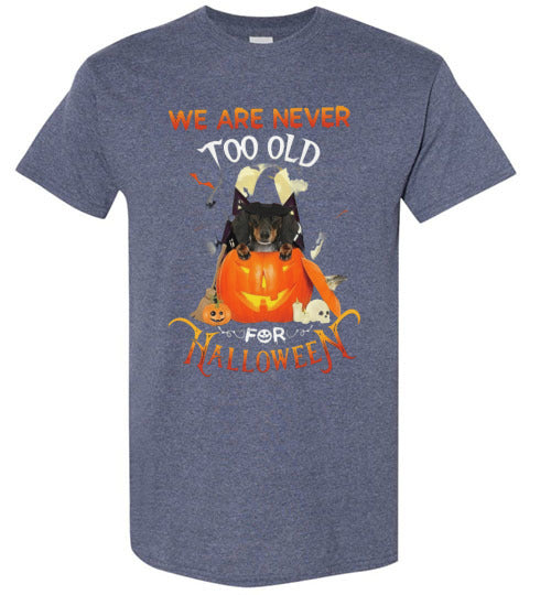 Never Too Old For Halloween Graphic Shirt Top