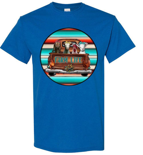 Farm Life Country Graphic Tee Shirt Top T-Shirt