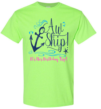 Birthday Cruise Graphic Tee Shirt Top