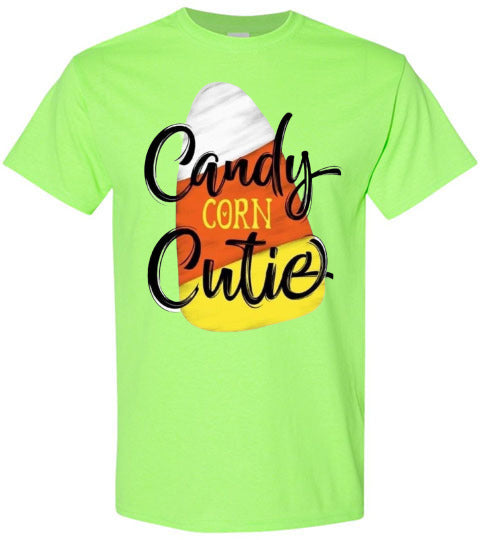 Candy Corn Cutie Fall Halloween Tee Shirt Top T-Shirt