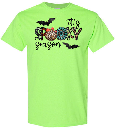 It's Spooky Season Halloween Bat Tee Shirt Top T-Shirt