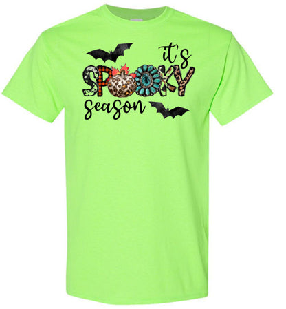 It's Spooky Season Halloween Bat Tee Shirt Top T-Shirt