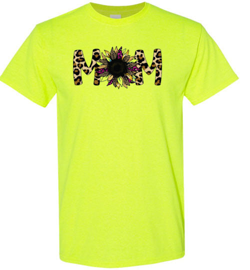 Mom Mother Leopard Tee Shirt Top T-shirt