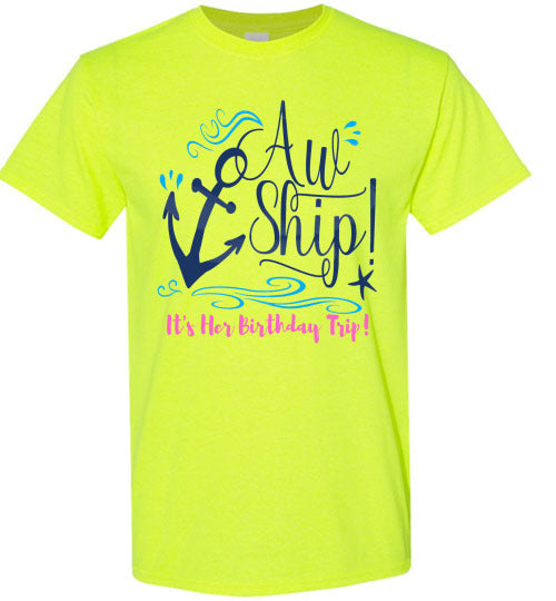 Birthday Cruise Graphic Tee Shirt Top
