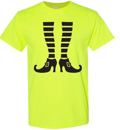 Witch Legs Halloween Tee Shirt Top T-SHirt
