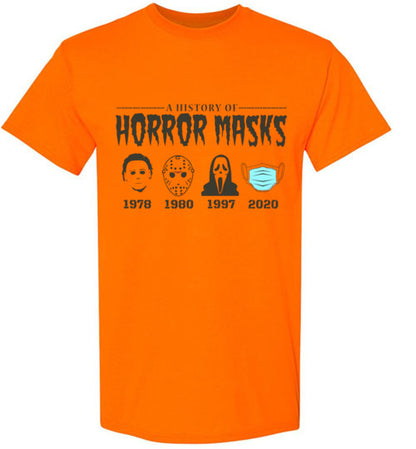 Horror Mask Funny Tee Shirt Top T-shirt