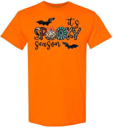 It's Spooky Season Halloween Bat Tee Shirt Top T-Shirt