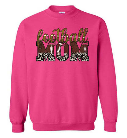 Football Mom Sports Graphic Sweatshirt Top Shirt