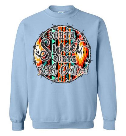 Sort Of Sweet Sort Of Beth Dutton Graphic Sweatshirt Top Shirt
