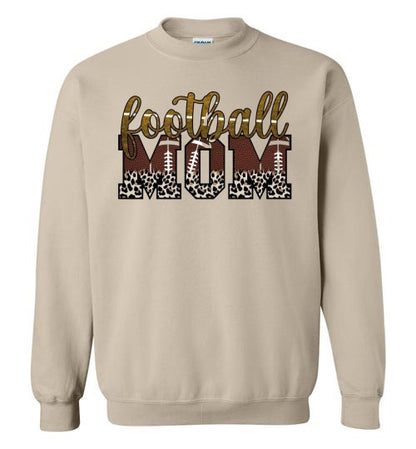 Football Mom Sports Graphic Sweatshirt Top Shirt