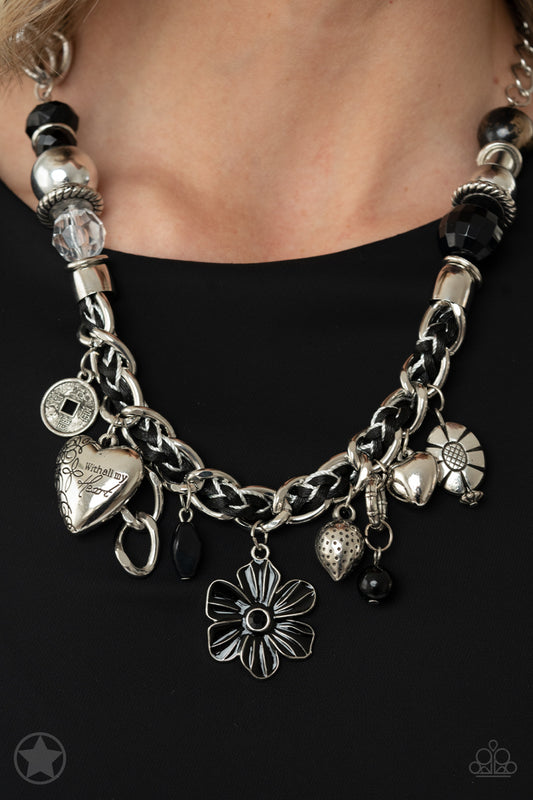 Charmed, I Am Sure - Black Blockbuster Necklace 327