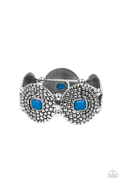 Prismatic Prowl - Blue Stretchy Bracelet Paparazzi Jewelry Accessories 3267