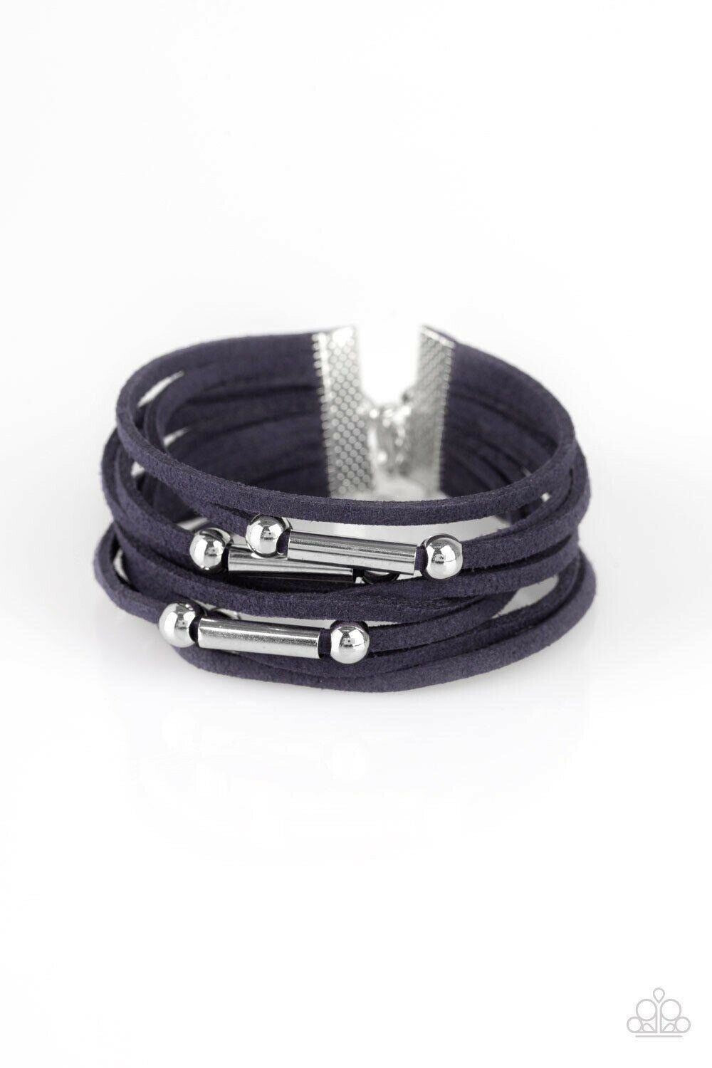 Back To BACKPACKER - Blue Bracelet Paparazzi Jewelry Accessories 3269