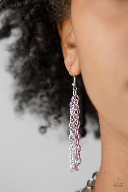 Color Bomb - Purple Necklace 293