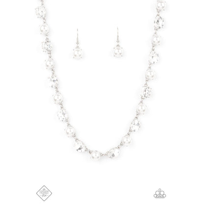 Go-Getter Gleam - White Necklace Fashion Fix