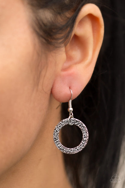 City Circus - Silver Necklace Earring Set Paparazzi 2551