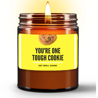 You're One Tough Cookie Get Well Soon Natural Candle