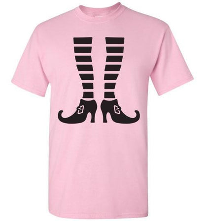 Witch Legs Halloween Fall Tee Shirt Top T-Shirt Costume