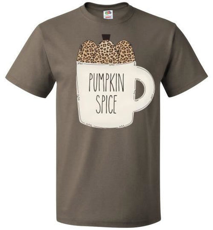 Pumpkin Spice Fall Tee Shirt Top T-Shirt Small - 6X