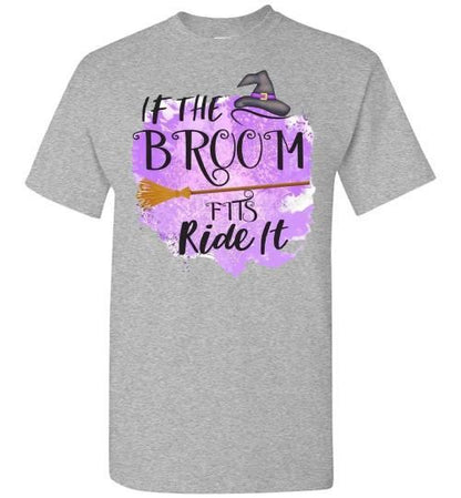 If The Broom Fits Witch Halloween Fall Tee Shirt Top T-Shirt Costume