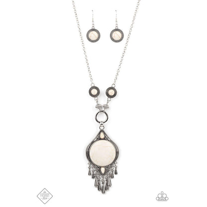 Majestic Mountaineer - White Necklace Fashion Fix